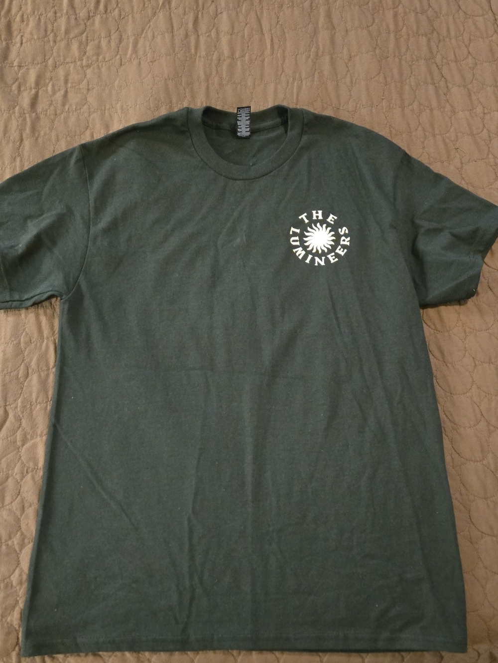 Gildan Dark Green The Lumineers Logo Tee